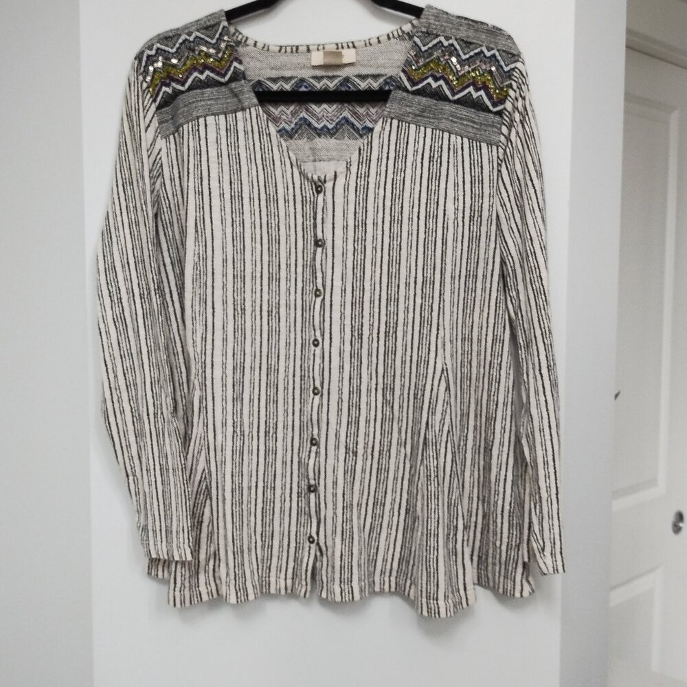 Style & Co beaded embellished tunic